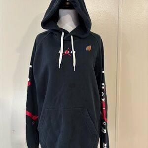 Jordan Black and Red Hoodie for Men